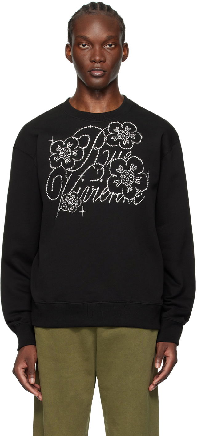 Black Paris Constellation Sweatshirt