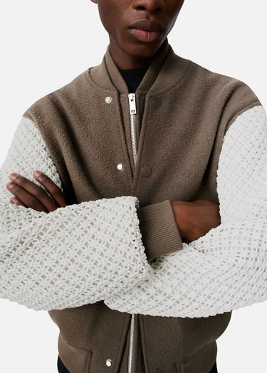 Яке AXEL ARIGATO Varsity Jacket with Knit Sleeves Кафяво | A3148002, 6