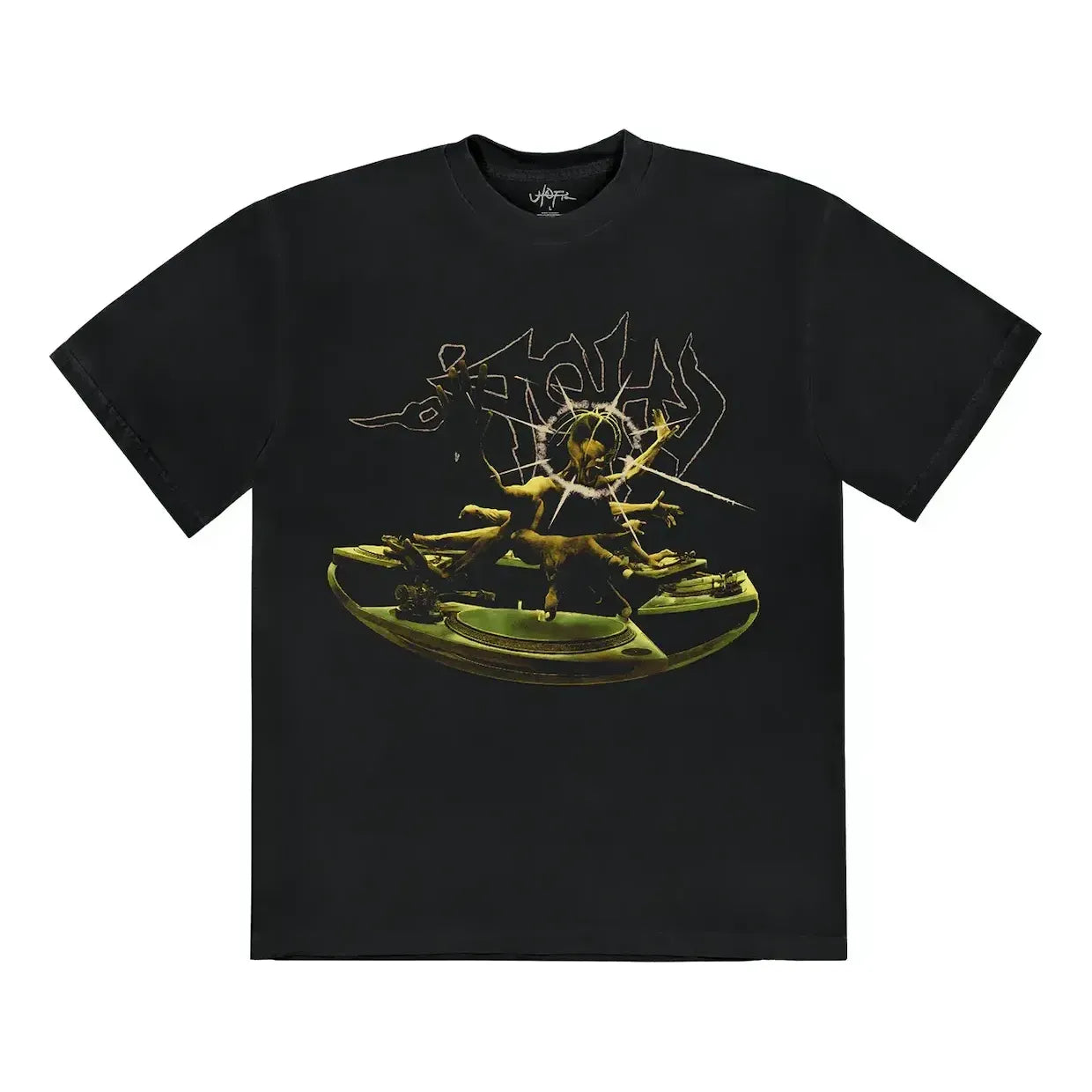 Тениска Cactus Jack by Travis Scott Travis Scott DJ Graphic T-Shirt Черно | TSUT-SS08, 0