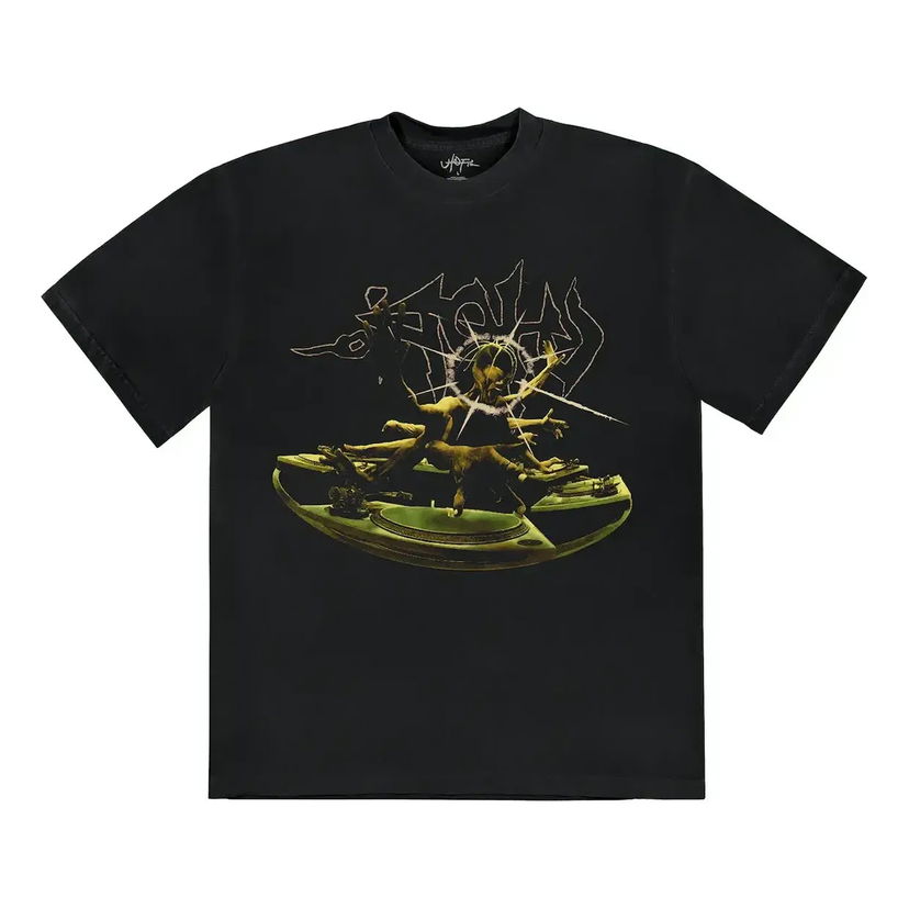 Тениска Cactus Jack by Travis Scott Travis Scott DJ Graphic T-Shirt Черно | TSUT-SS08