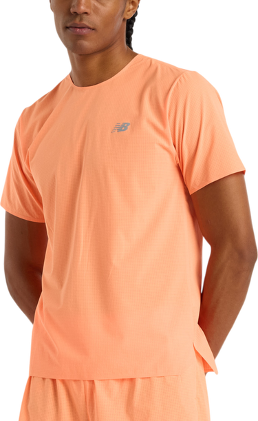 Тениска New Balance New Balance Race Day Ultra Light T-Shirt Оранжево
 | mt51208-hmo, 0