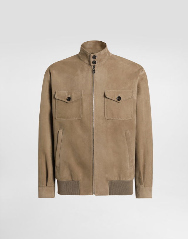 Dolce & Gabbana Suede Bomber Jacket 56