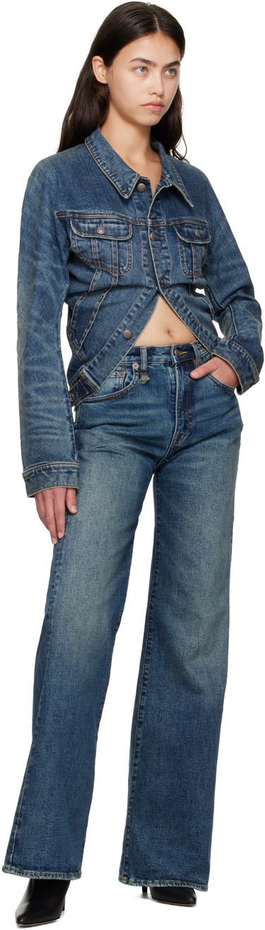 Яке R13 R13 Skinny Wrap Around Trucker Jacket Синьо | R13WD195-D246A, 3