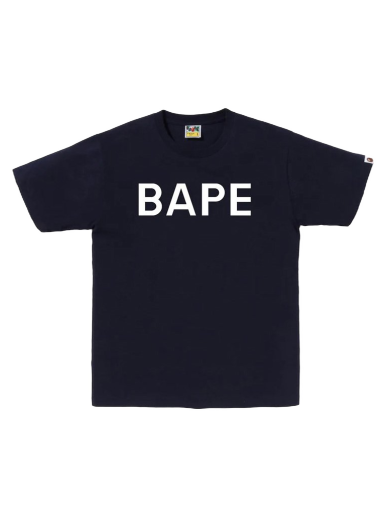 Тениска BAPE Logo Tee Тъмно синьо | 1J25-110-010