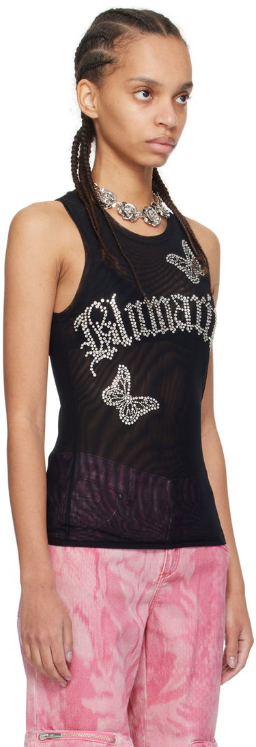 Потник Blumarine Butterflies Rhinestone Tank Top Черно | P422T058A, 3