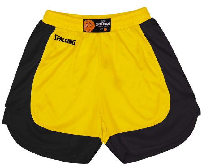 Къси панталони Spalding Spalding Hustle Shorts Жълто | 40221108-yellowblack