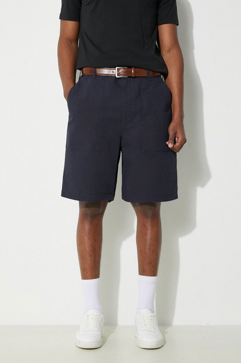 Къси панталони Engineered Garments Fatigue Short Синьо | OR271.CT114