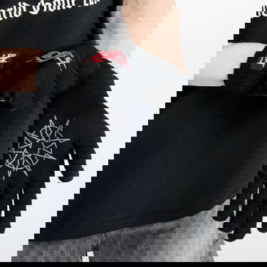 Ръкавици Pleasures Pleasures Cult Knit Gloves Черно | P25SK022 BLACK, 1
