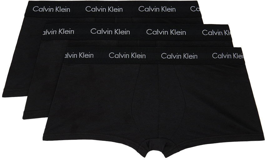 Боксерки CALVIN KLEIN Underwear Three-Pack Low-Rise Boxers Черно | NB2614G, 0