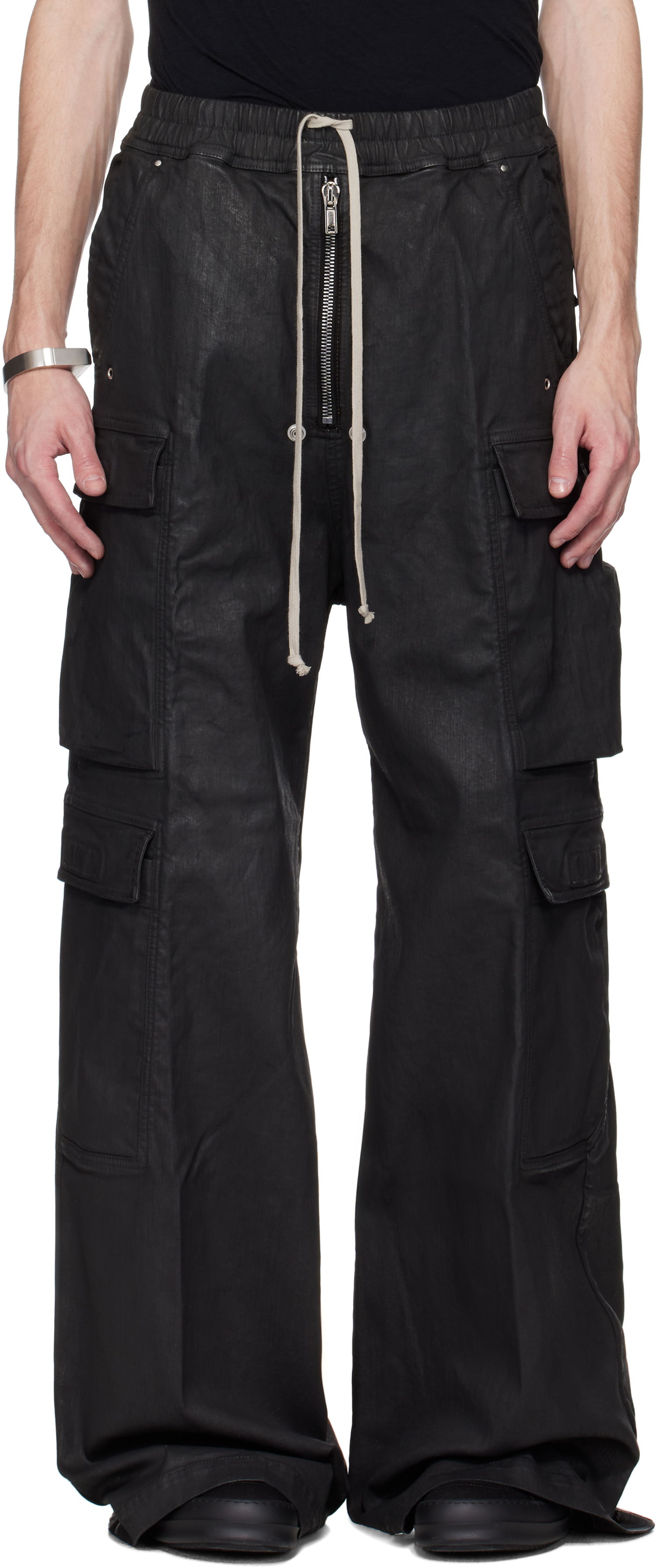 Карго панталони Rick Owens Rick Owens DRKSHDW Hollywood Double Cargo Jumbo Belas Denim Pants Черно | DU01E3398 SBW, 0