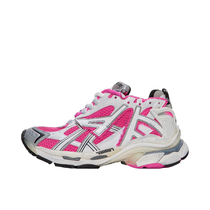 Кецове и обувки Balenciaga Runner "White Fluo Pink" W Розово | 677402 W3RBN 9155