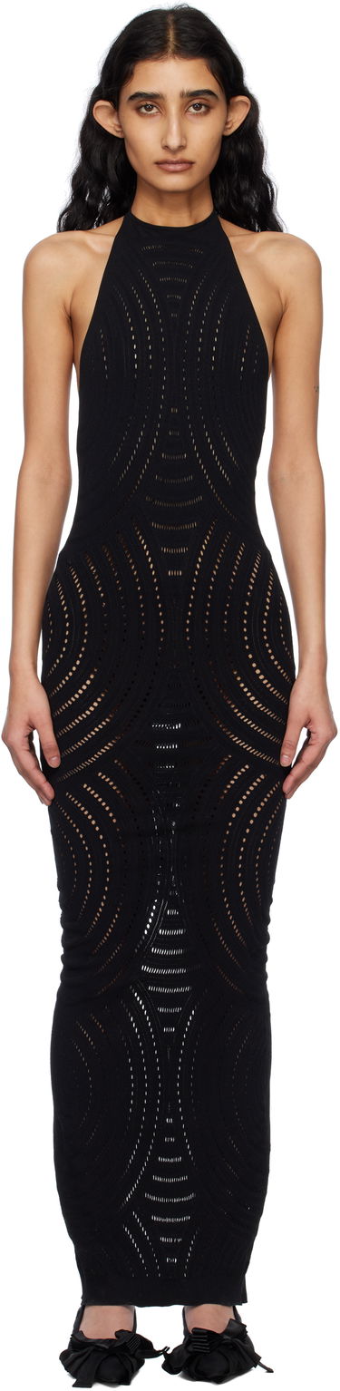 Pокля MISBHV MISBHV Mesh Halter Maxi Dress Черно | 250W814, 0