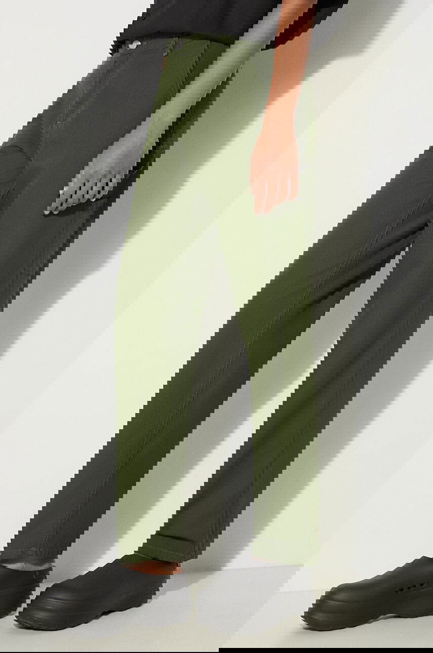 Панталони Carhartt WIP Pierce Pant Plain High Waist Trousers Зелено | I033140.2BR02, 0