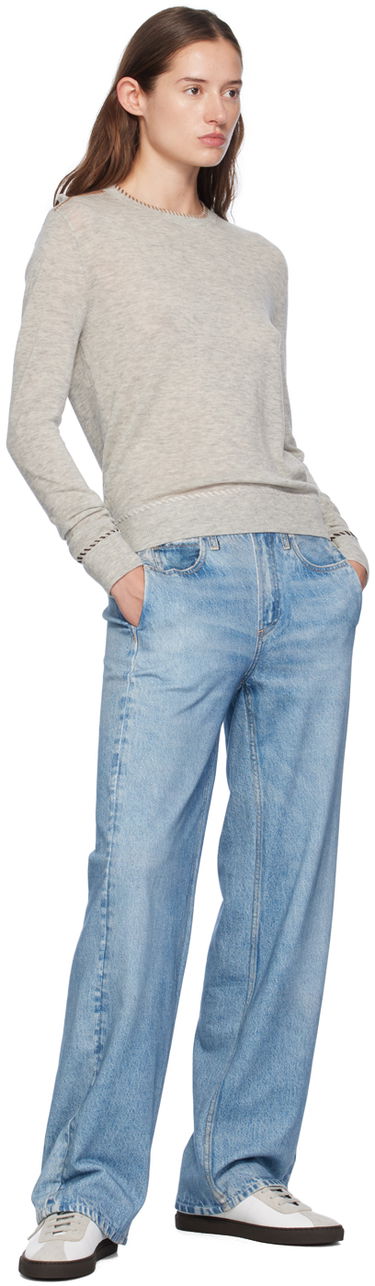 Пуловер rag & bone rag & bone Indie Crewneck Sweater Сиво | WAS24F045BG45, 3