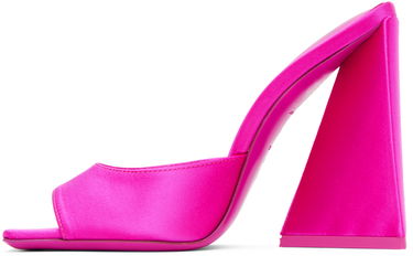 Облекло The Attico Attico Devon Satin Mules Розово | 232WS000 V007, 2