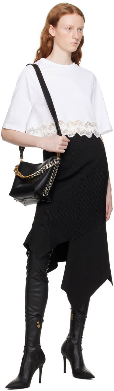 Пола Stella McCartney Stella McCartney Asymmetric Midi Knit Skirt Черно | 6K05093S2419, 3