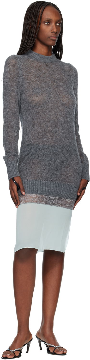 Pокля Coperni Multi-Layer Pullover Midi Dress Сиво | COPML172Y1003, 3