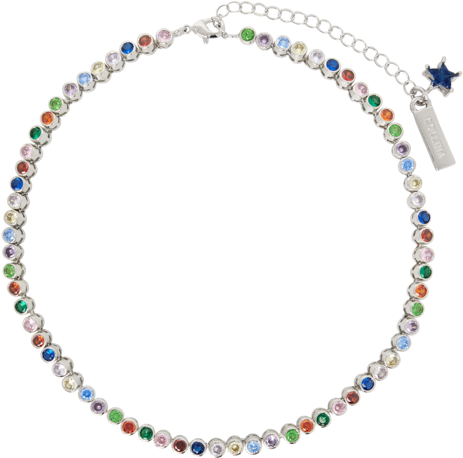 Колие Collina Strada Collina Strada Rainbow Tennis Necklace Многоцветен | XX1073, 0