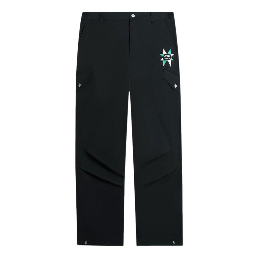 Карго панталони Li-Ning Graphic Cargo Pants Черно | AKXSB41-1