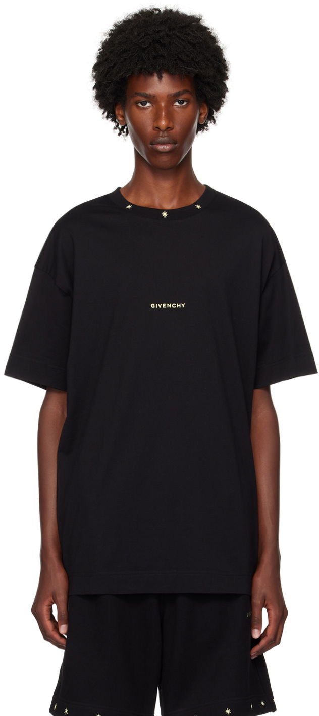 Тениска Givenchy Black Stars T-Shirt Черно | BM71JA3YN2001, 0