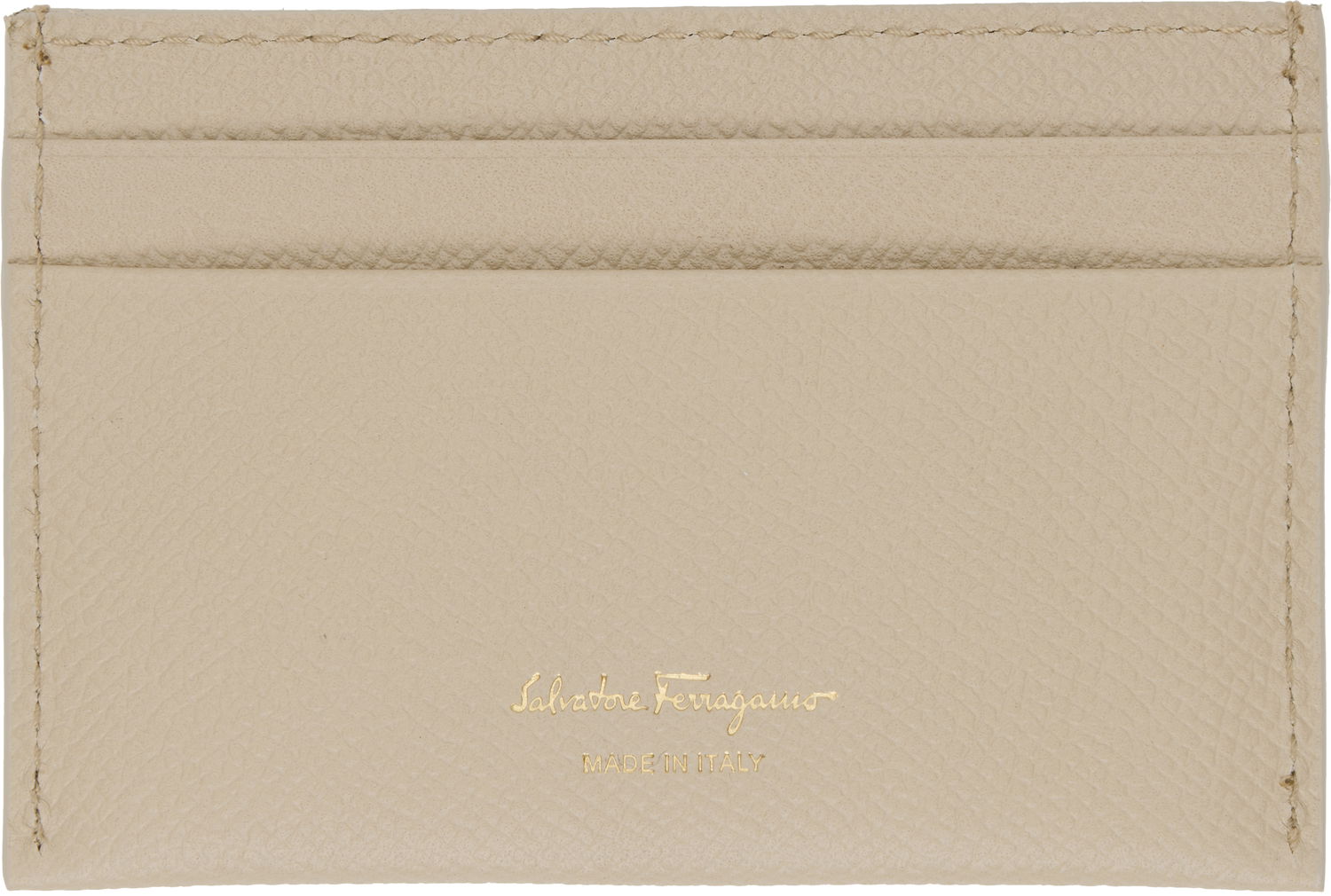 Портфейл FERRAGAMO Salvatore Ferragamo Gancini Card Holder Бежово | 779465, 1