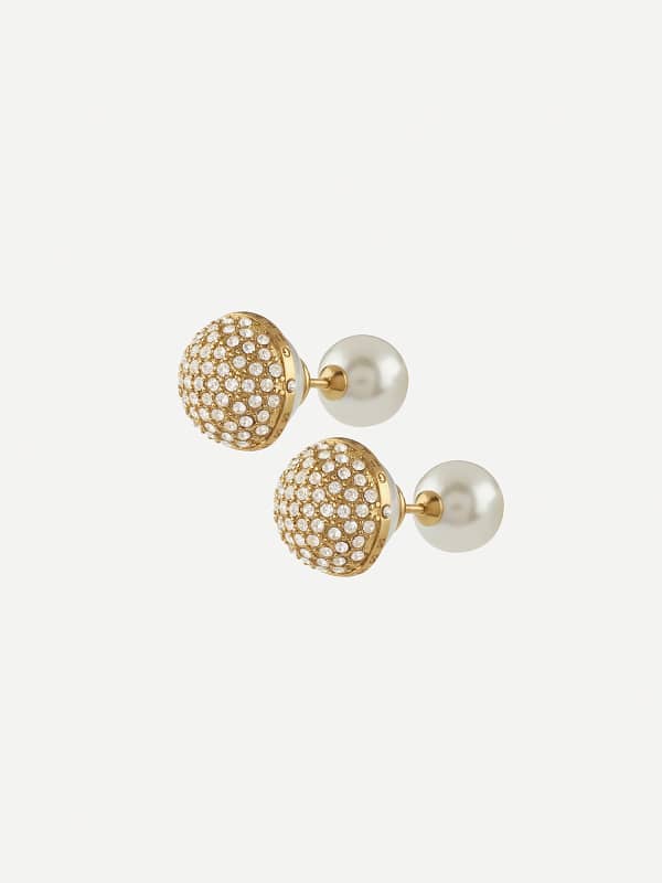 Обеци GUESS Double Sided Pearl Stud Earrings Металик | JUBE04446JW, 0