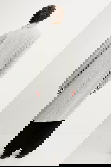 Палта Lacoste Double-breasted Long Coat with Wool Blend Сиво | BH5529, 2