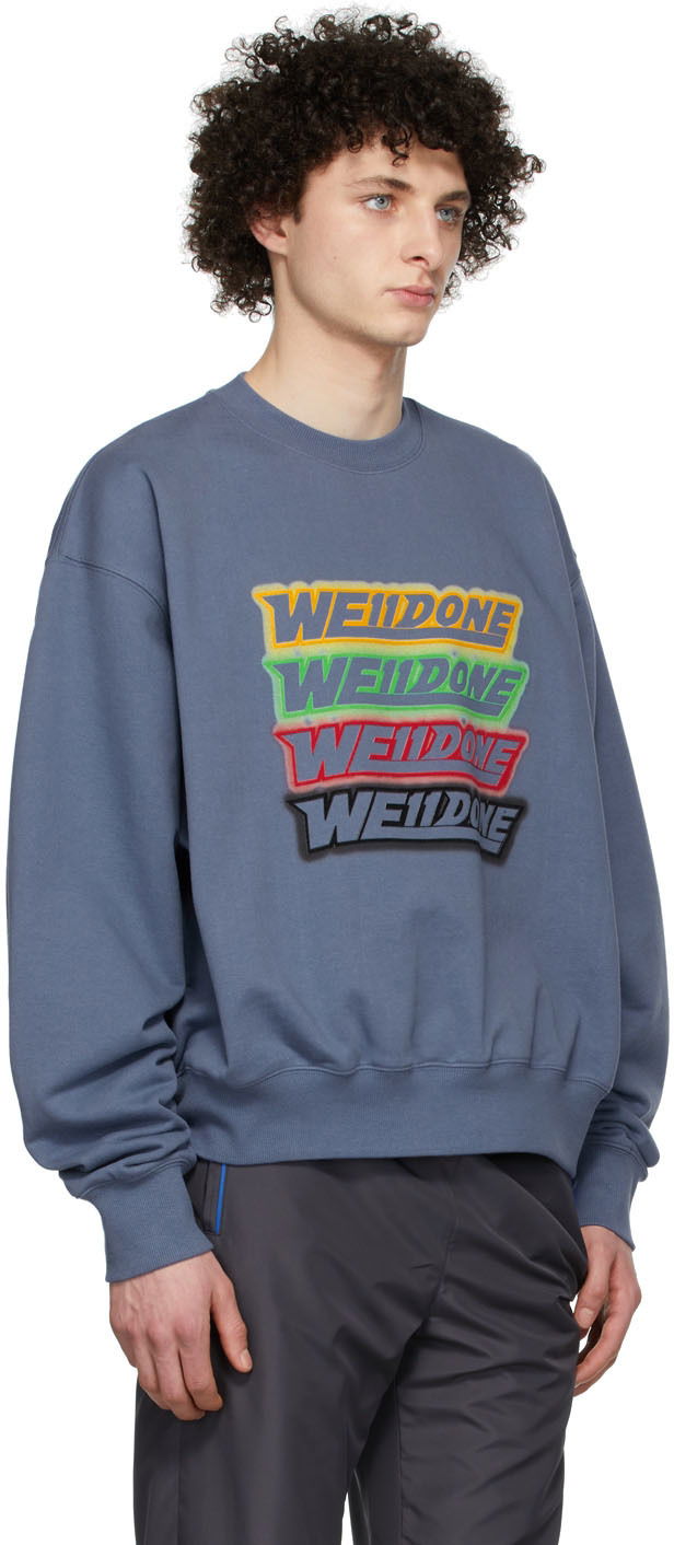 Суитчър We11done We11done French Terry Sweatshirt Синьо | WD-TS1-22-651-U-NV, 1