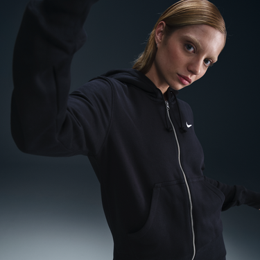 Суитчър Nike Sportswear Phoenix Fleece Full Zip Hoodie Черно | HJ0995-010, 2