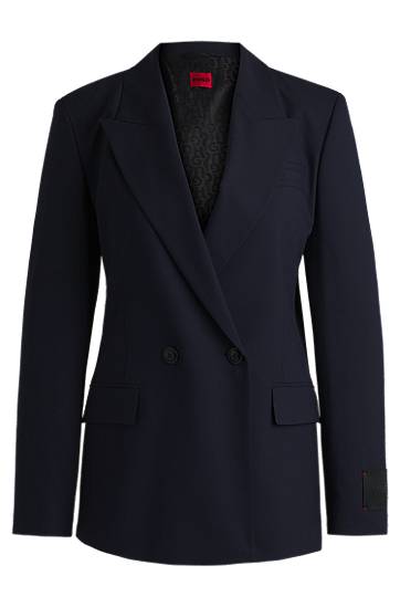 Яке BOSS Double-Breasted Stretch Jacket Тъмно синьо | 50530482, 0