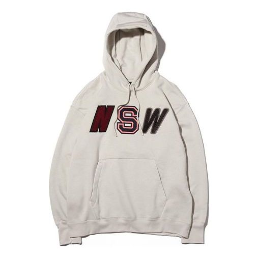 Суитчър Nike NSW Fleece Lined Pullover Hoodie Бежово | 943574-072
