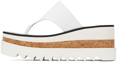 Кецове и обувки Stella McCartney Sneak-Elyse Platform Thong Sandals Бяло | 810362AP00P0, 2