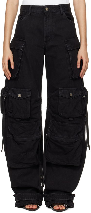 Карго панталони The Attico Attico Fern Cargo Denim Jeans Черно | 250WCP00084 DDD066AA, 0