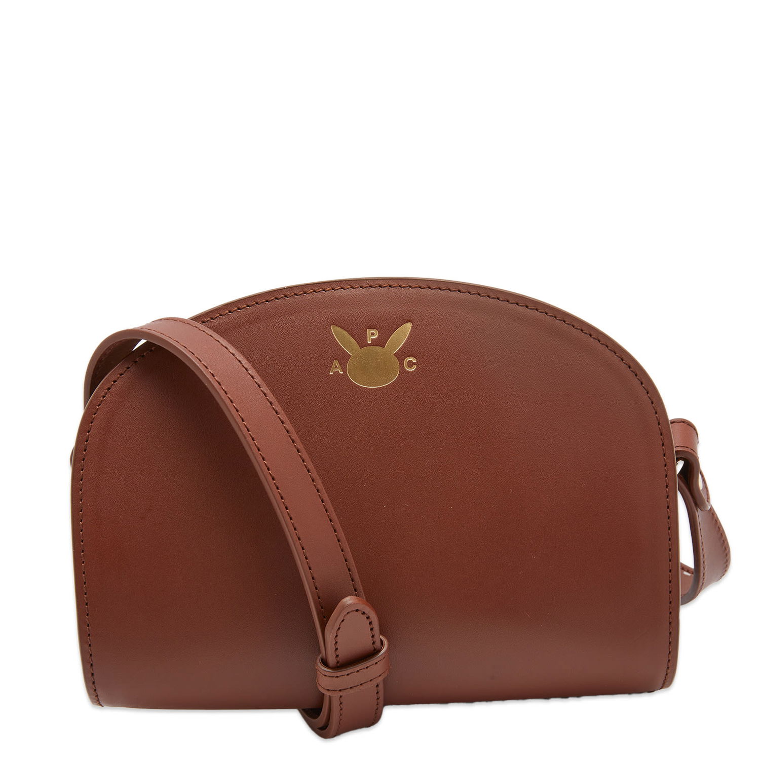Чанта през рамо A.P.C. Pokemon Mini Demi-Lune Bag Кафяво | PXAWV-F61871-CAD, 0