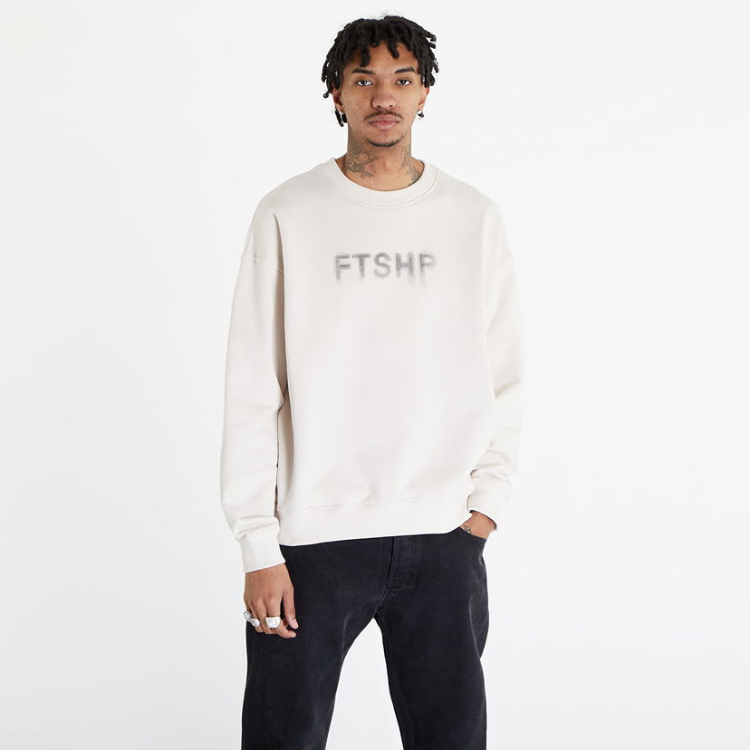 Суитчър Footshop FTSHP HALFTONE CREWNECK SWEATSHIRT UNISEX Бяло | FTSHP_298