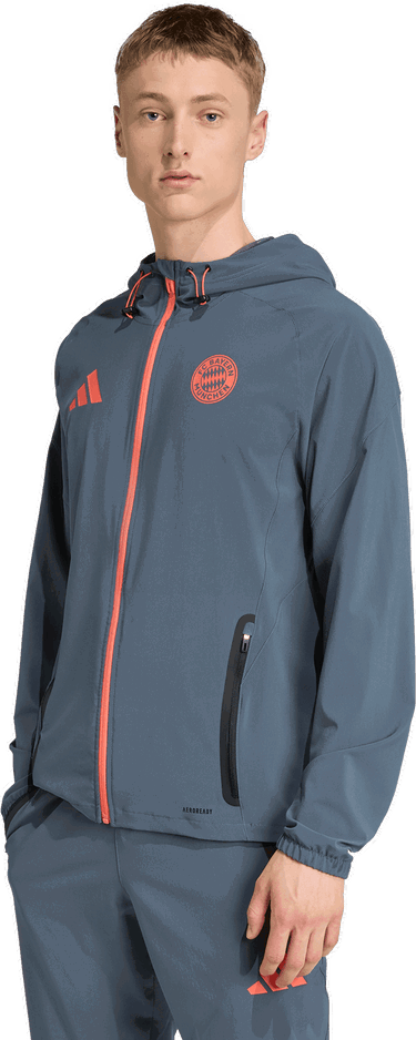 Ветровка adidas Performance FC Bayern Munich Tiro 25 Competition Vis Tech Jacket Сиво | JV5343, 4