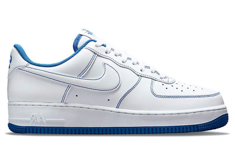 Кецове и обувки Nike Air Force 1 "07 "Contrast Stitch - White Game Royal" Бяло | CV1724-101, 0