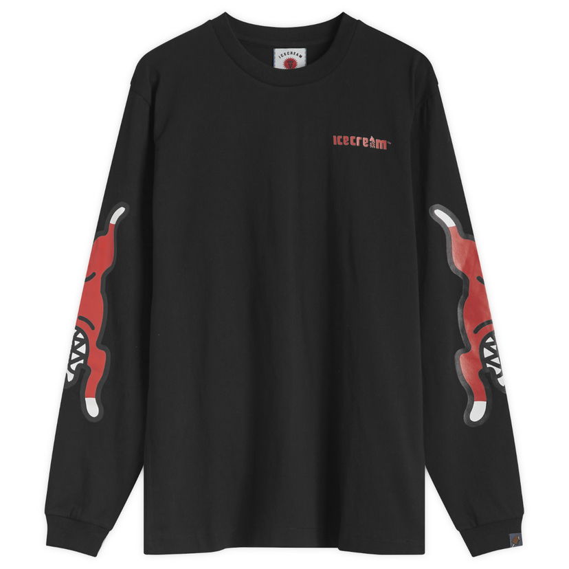 Тениска BBC IceCream Running Dog Long Sleeve T-Shirt Черно | IC24486-BLK