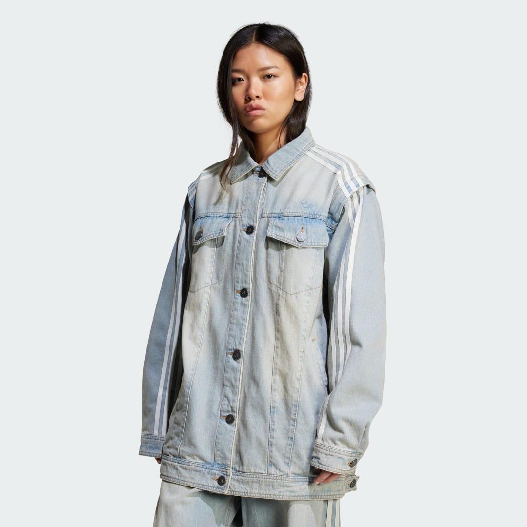 Яке adidas Performance Adilenium Season 3 Two-In-One Denim Jacket Синьо | JX9209, 0
