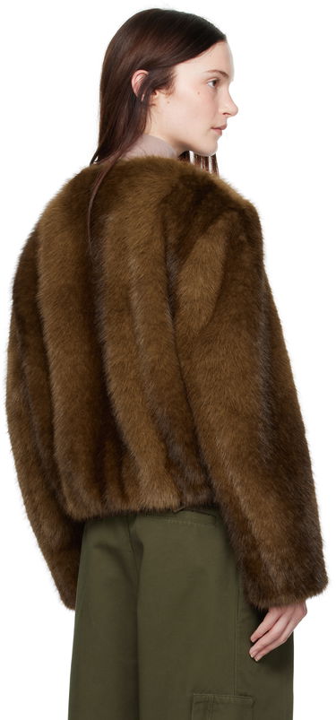 Яке STAND STUDIO Faux-Fur Jacket Кафяво | 66411-9019, 2
