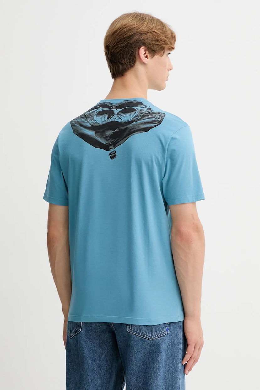 Тениска C.P. Company C.P. Company Goggle Print T-Shirt Синьо | 19CMTS725A005100W