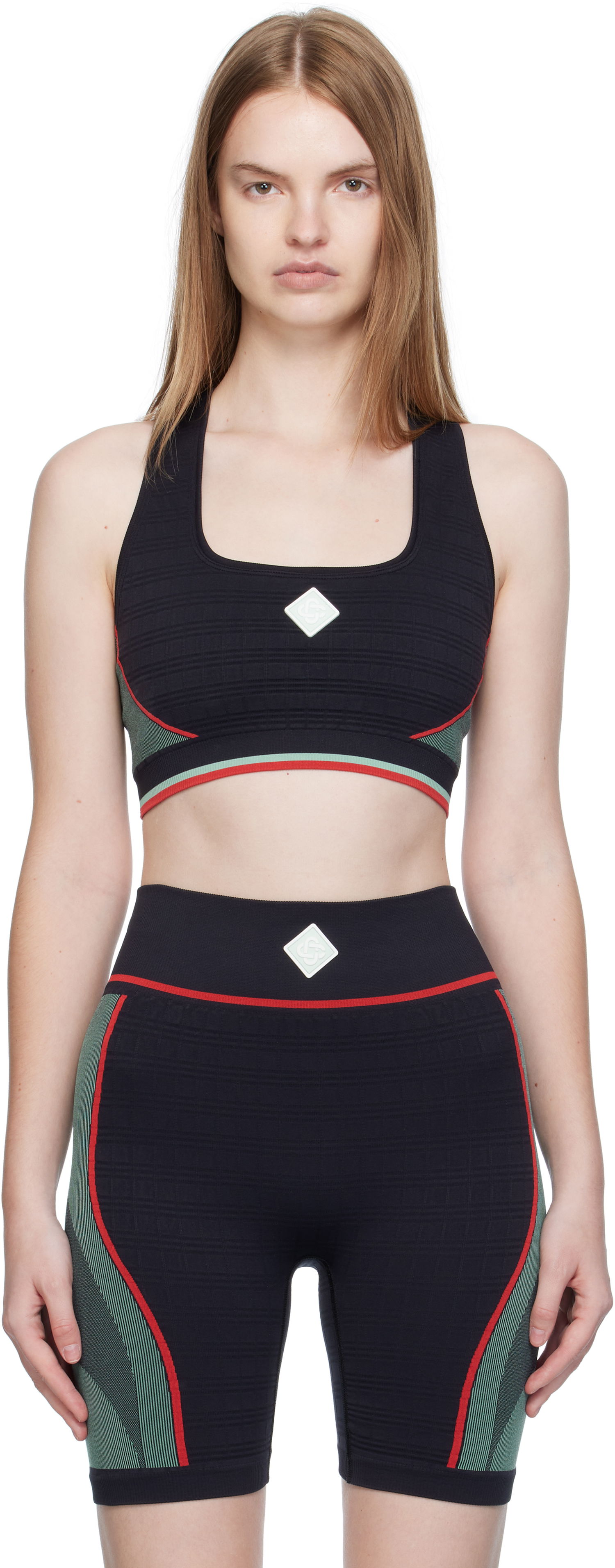 Сутиен Casablanca Casablanca Seamless Sports Bra Черно | WPF25-ACT-029-01, 0