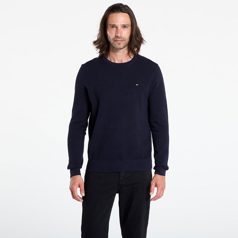 Пуловер Tommy Hilfiger Tommy Hilfiger Essential Structure Sweatshirt Тъмно синьо | MW0MW36347 DW5