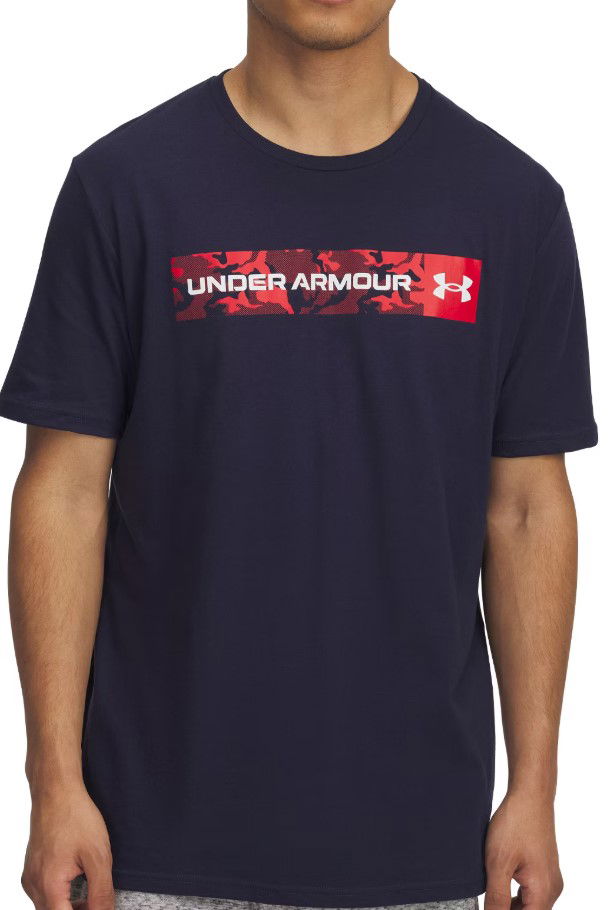 Тениска Under Armour Under Armour Camo Chest Stripe Short Sleeve T-Shirt Тъмно синьо | 1376830-411