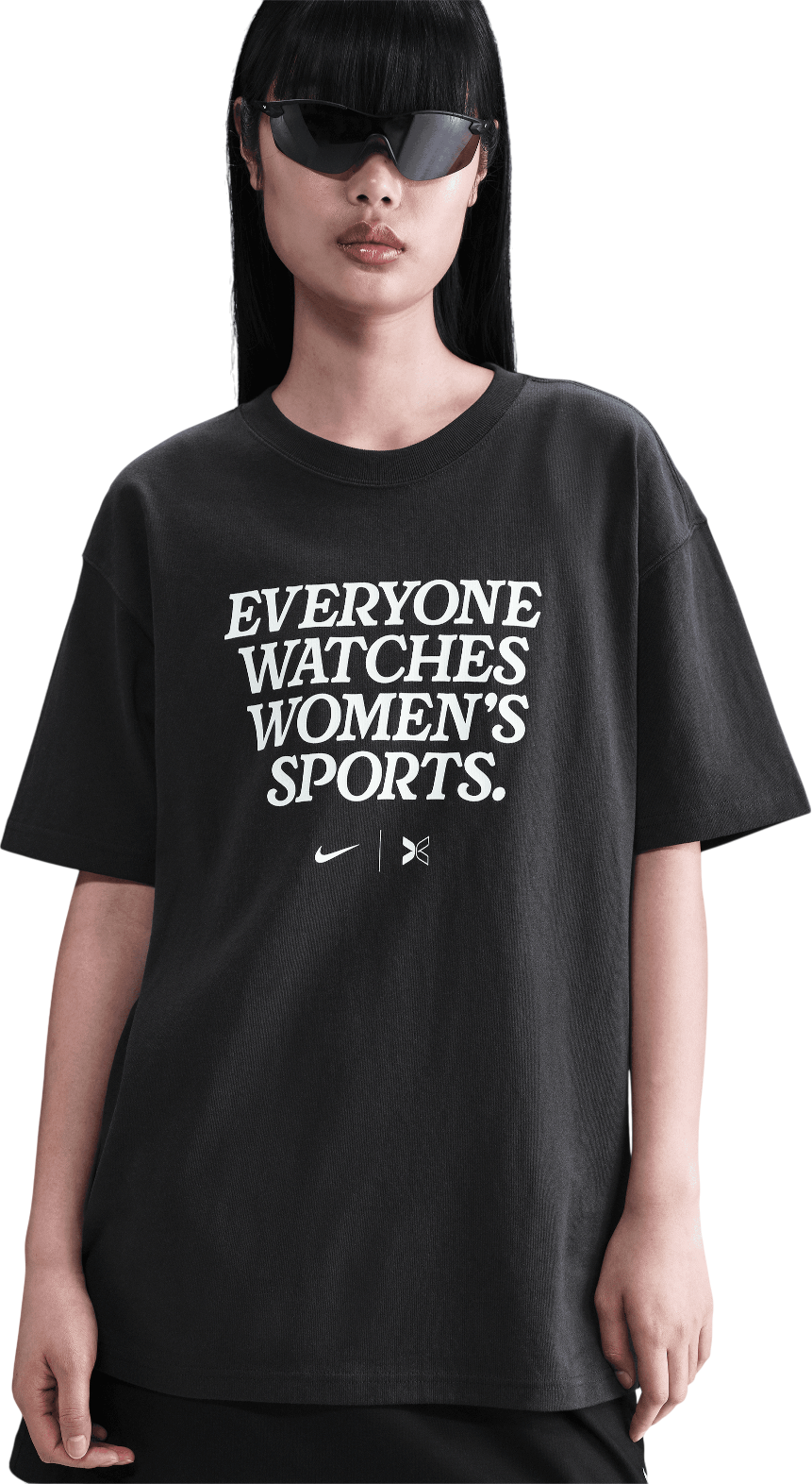 Тениска Nike T-Shirt Everyone Watches Women's Sports Черно | im0560-045-045, 1