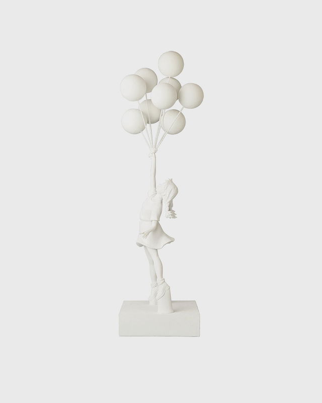 Flying Balloons Girl Statue