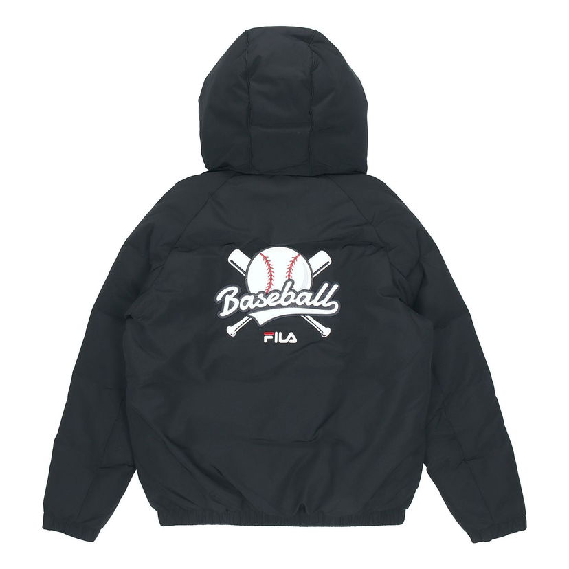 Пухо яке FILA Fusion Logo Print Down Jacket Черно | T11M042902F-BK