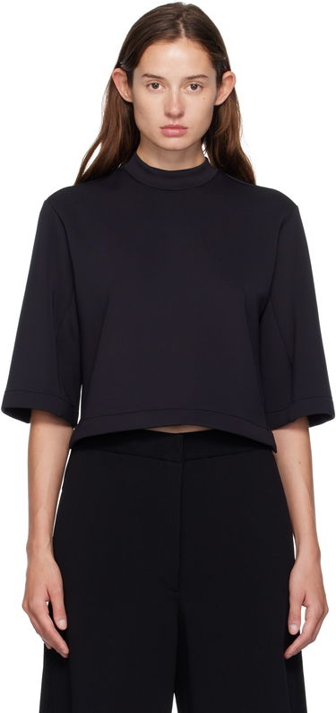 Тениска Moncler Genius x Edward Enninful Neoprene Cropped Mock Neck Tee Черно | K24038C0000289A8K, 0