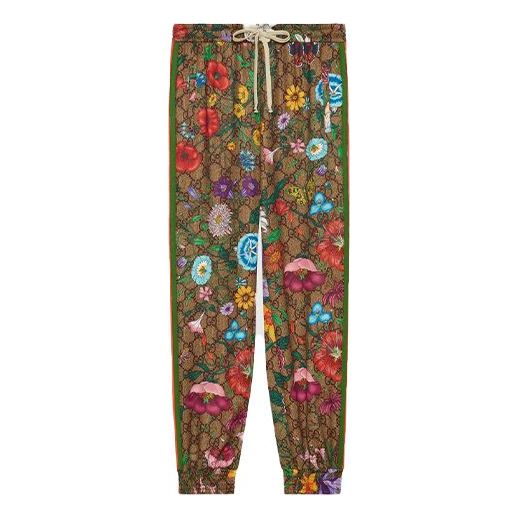 Спортни панталони Gucci Gucci Flora GG Supreme Track Pants Кафяво | 605437-XJB9I-2103