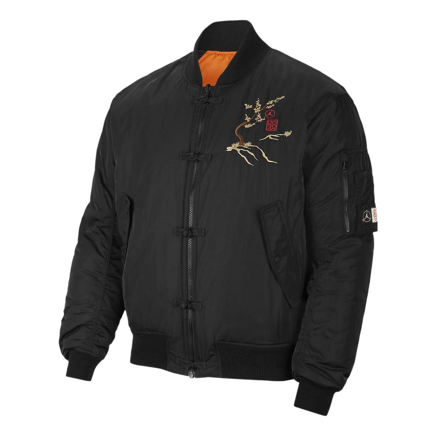 Яке бомбър Jordan Jordan Embroidered Reversible Aviator Padded Jacket Черно | DO4085-010, 0